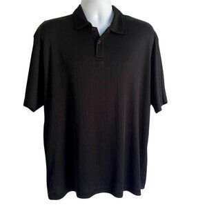 Ron Chereskin Black Polo Shirt Mens XL